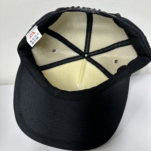 Construction Rental Inc Black and White Snapback Hat Mohrs - Picture 7 of 9